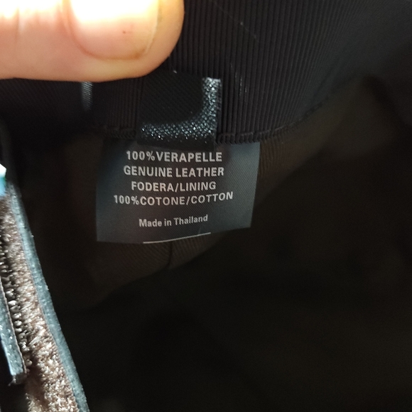 MCM Black and Blue Backpack, Belt, and Cap Set - Picture 7 of 10